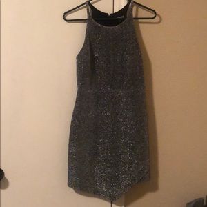 EUC Express silver cocktail dress